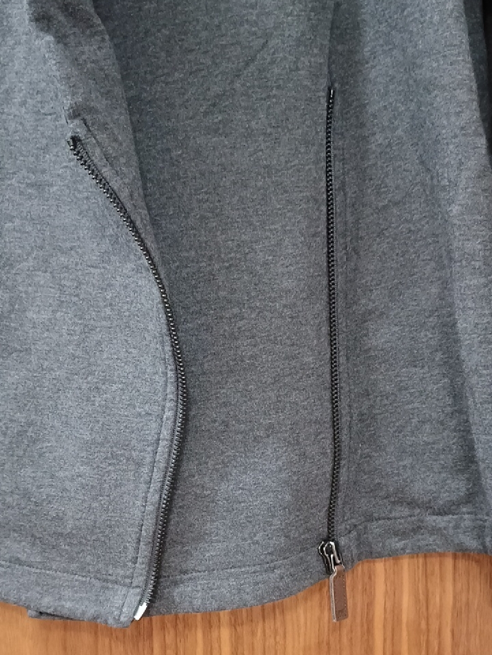 Talbots Gray Open-Style Sweatshirt Jacket LP - Picture 2 of 5